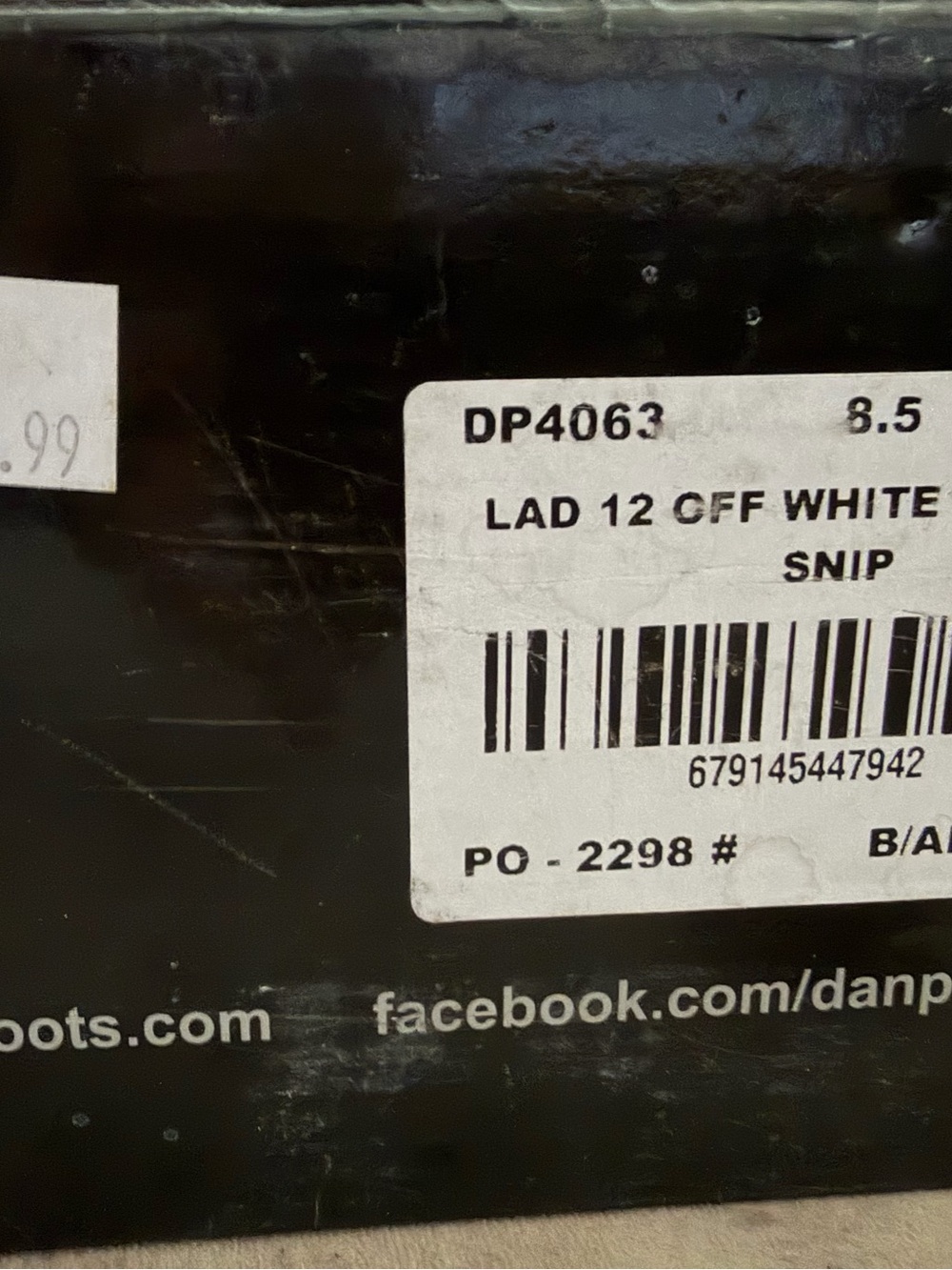 Dan Post Off White Strapped Cowboy Boots - Picture 4 of 6